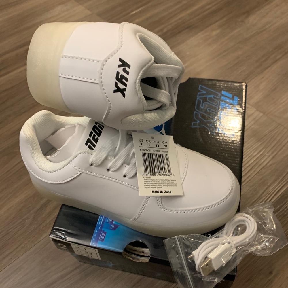 Charging light up shoes